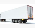 Truck With Refrigerator Trailer Modèle 3d