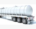 Truck With Tank Semi Trailer 3D-Modell