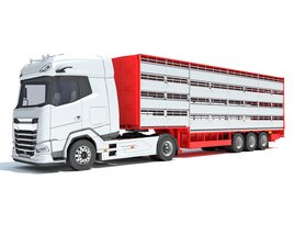 Animal Transporter Truck Modelo 3d