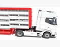 Animal Transporter Truck 3d model seats