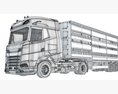 Animal Transporter Truck Modello 3D