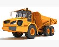 Articulated Mining Truck Modelo 3d argila render