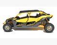 ATV Four Wheeler Buggy 3D 모델  back view