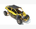 ATV Four Wheeler Buggy 3Dモデル front view