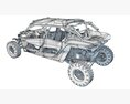 ATV Four Wheeler Buggy Modello 3D