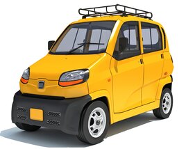 Bajaj Qute Auto Taxi Modelo 3D