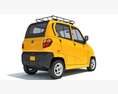 Bajaj Qute Auto Taxi 3d model side view