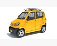 Bajaj Qute Auto Taxi 3d model top view