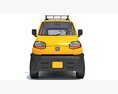 Bajaj Qute Auto Taxi Modelo 3D vista frontal