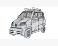 Bajaj Qute Auto Taxi 3D модель seats