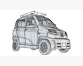 Bajaj Qute Auto Taxi Modello 3D
