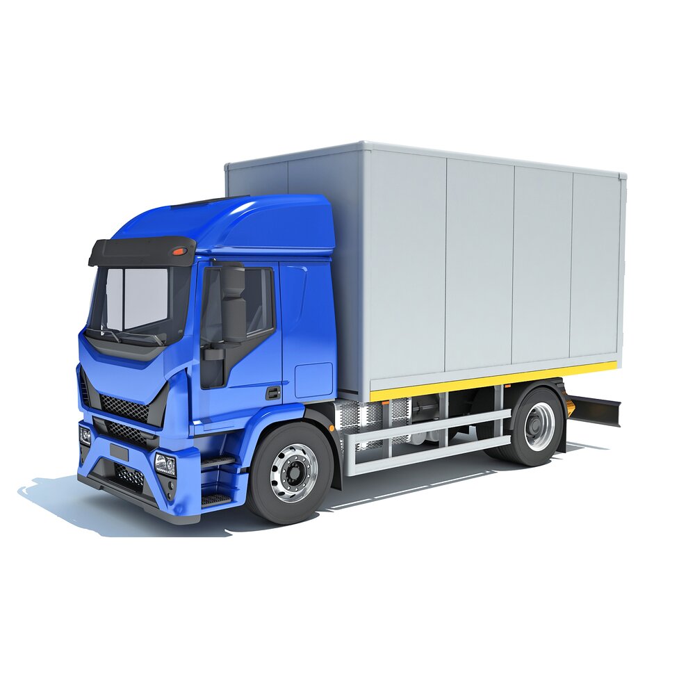 Transporter Box Truck Modèle 3D
