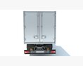 Transporter Box Truck 3D-Modell Seitenansicht