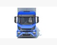 Transporter Box Truck Modello 3D vista frontale