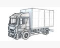 Transporter Box Truck 3D-Modell