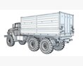 URAL Civilian Truck Off Road 6x6 Vehicle Modello 3D