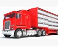 Multi-Level Animal Transporter Truck Modelo 3D