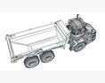 Off-Road Articulated Hauler Truck 3d model