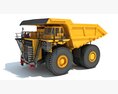 Off Highway Mining Dump Truck Modelo 3D vista trasera