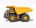 Off Highway Mining Dump Truck 3D-Modell wire render