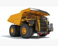 Off Highway Mining Dump Truck 3D-Modell Draufsicht