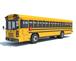 School Bus Modello 3D