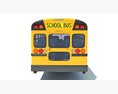 School Bus 3D 모델  side view