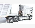Tri-Axle Truck With Tipper Trailer 3d model