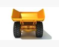 Underground Articulated Mining Truck Modello 3D vista laterale