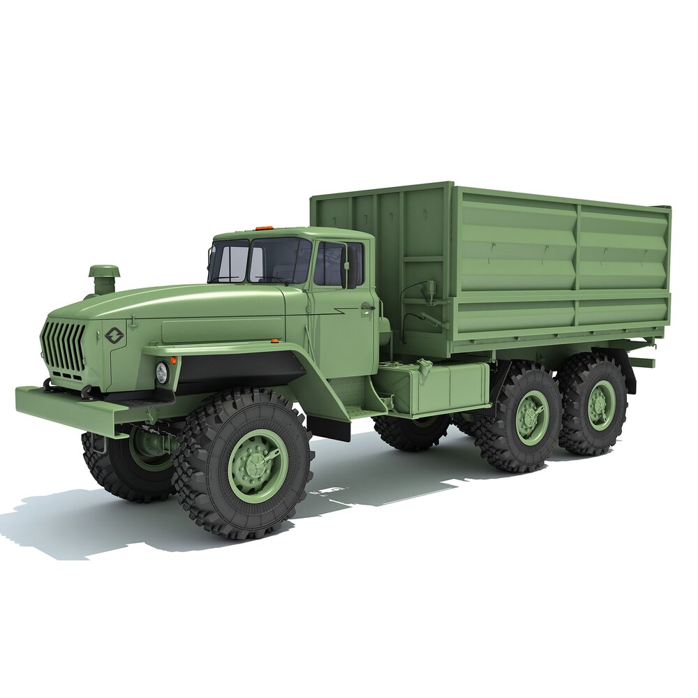 URAL Military Truck Off Road 6x6 3D 모델 