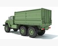 URAL Military Truck Off Road 6x6 3D 모델  wire render