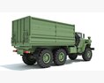 URAL Military Truck Off Road 6x6 Modello 3D vista laterale