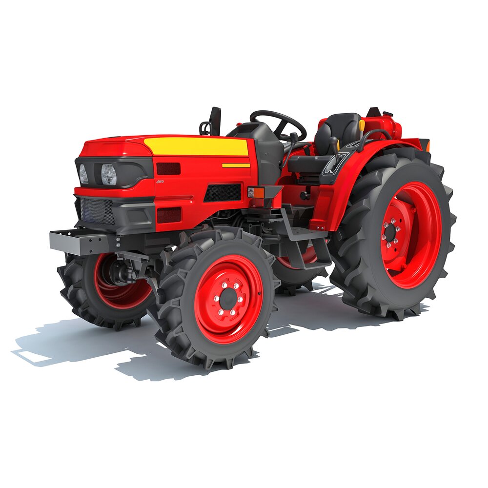 Farm Tractor 3D-Modell