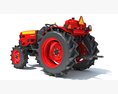 Farm Tractor 3d model side view