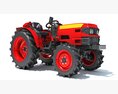 Farm Tractor 3D-Modell Draufsicht