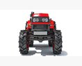 Farm Tractor 3d model front view