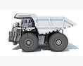 Heavy Load Mining Dump Truck 3D-Modell wire render