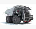 Heavy Load Mining Dump Truck 3d model top view