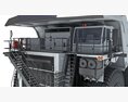 Heavy Load Mining Dump Truck 3D-Modell clay render