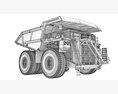 Heavy Load Mining Dump Truck 3D-Modell