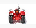Mahindra Farm Tractor Modello 3D vista laterale