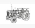 Mahindra Farm Tractor 3d model