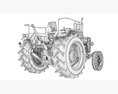 Mahindra Farm Tractor Modello 3D