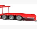Platform Transporter Trailer 3D-Modell Vorderansicht