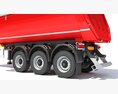 Red Bulk Agricultural Trailer 3Dモデル