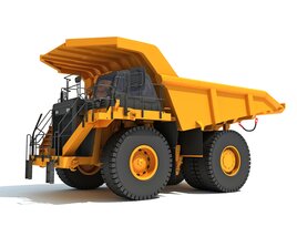 Rigid Frame Mining Dump Truck 3D model