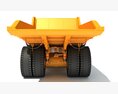 Rigid Frame Mining Dump Truck 3D-Modell Seitenansicht