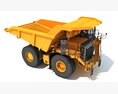 Rigid Frame Mining Dump Truck Modelo 3D vista superior