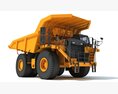 Rigid Frame Mining Dump Truck 3D-Modell Vorderansicht