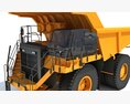 Rigid Frame Mining Dump Truck 3D-Modell dashboard